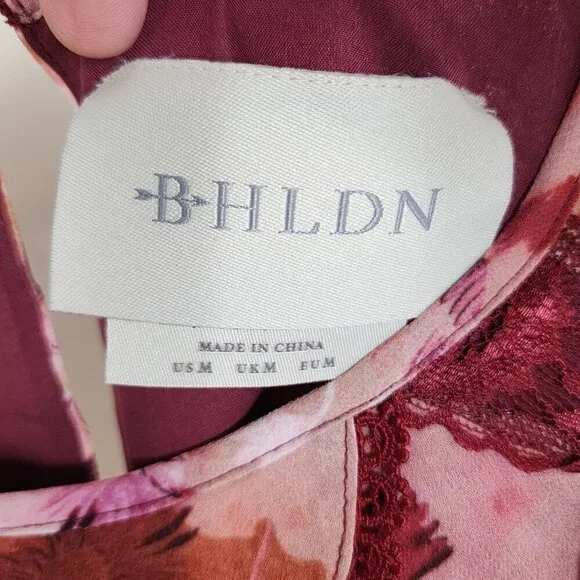 NWT BHLDN Camila Long Sleeve Chiffon Mini Dress Pink Medium - Picture 14 of 16